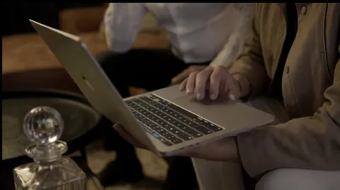 Modern website ontwerp op laptop